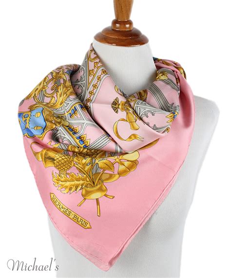 hermes scarf uni pink|Hermes pink scarf.